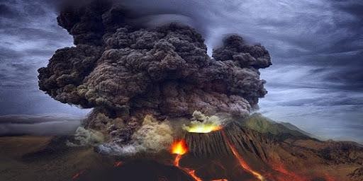 Ilustrasi Bencana Alam Erupsi Gunung Berapi | Foto : Merdeka.com