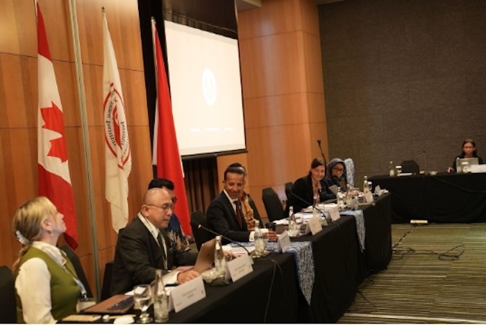 Hakim Ranto Sabungan Silalahi, Hakim PN. Jakarta Utara sebagai Pembicara mewakili Mahkamah Agung Republik Indonesia. Foto : Dokumentasi penulis