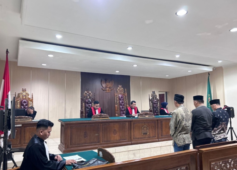 Majelis Hakim Pengadilan Negeri Kepahiang Menjatuhkan Vonis kepada Terdakwa | Foto : PN Kepahiang