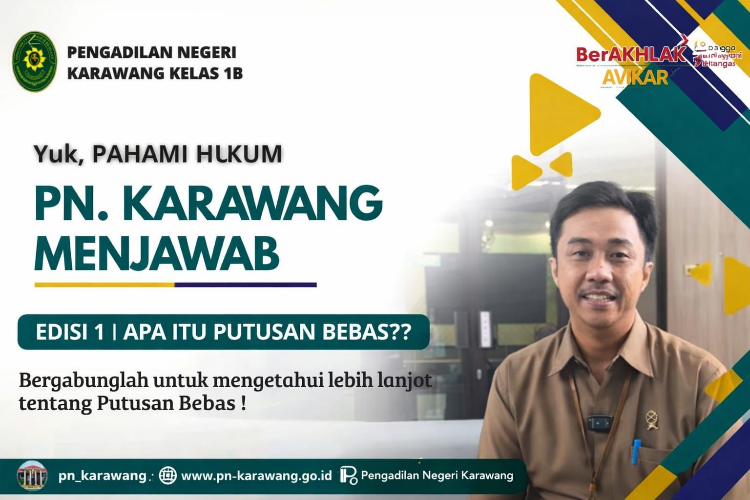 PN Karawang Luncurkan Konten Edukasi Hukum “PN Karawang Menjawab” di Media Sosial