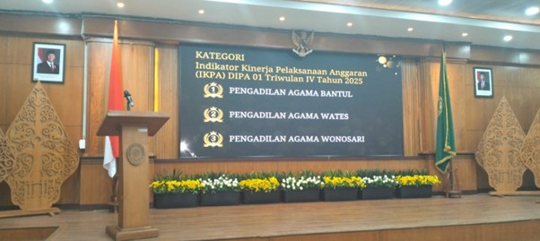 PA Bantul Kembali Raih Juara Umum Satker Berkinerja Terbaik Triwulan IV Tahun 2025 Wilayah PTA Yogyakarta