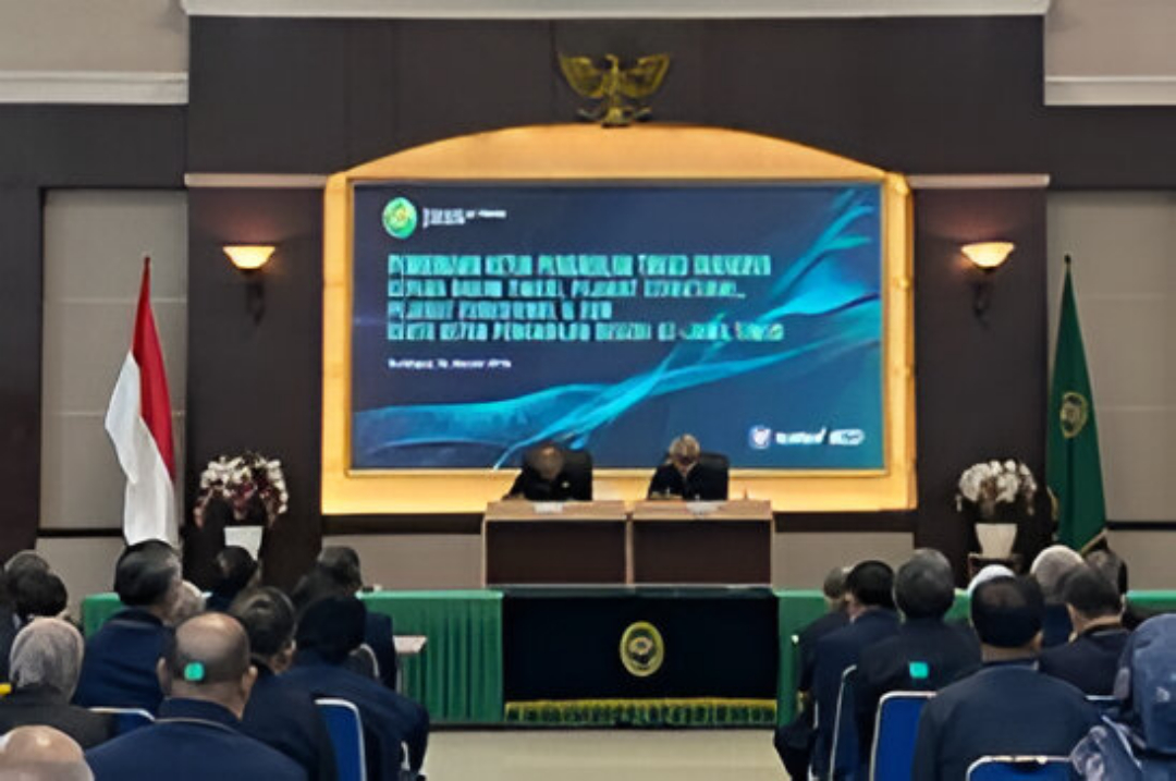 Pengadilan Tinggi Surabaya melaksanakan Penandatanganan Pakta Integritas dan Perjanjian Kinerja Tahun 2026. (Foto: Dok. Pengadilan Tinggi Surabaya)