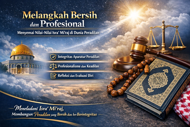 Melangkah Bersih dan Profesional, Menyemai Nilai-Nilai Isra’ Mi’raj di Dunia Peradilan