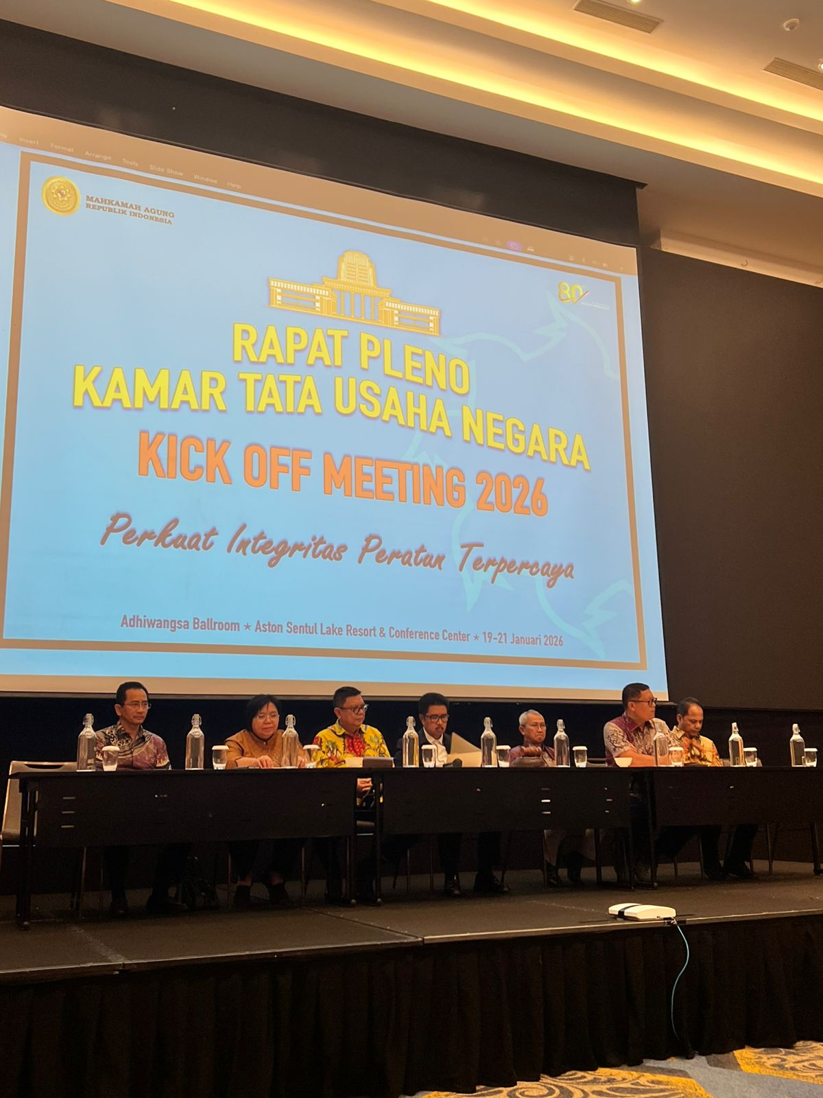 Ketua Kamar Tata Usaha Negara Gelar Kick Off Meeting Rapat Pleno, Ingatkan Peningkatan Kapasitas Integritas