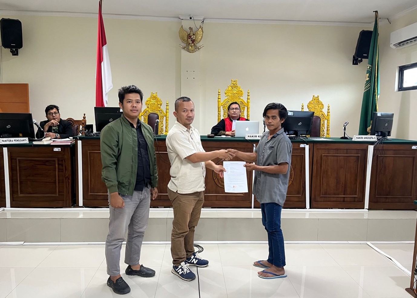 PN Sungailiat Memberikan Putusan Pemaafan Hakim (rechterlijk pardon) bagi Terdakwa | Dok. PN Sungailiat