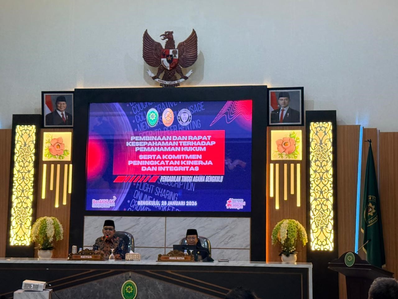 (Foto: Pembinaan dari Ketua PTA Bengkulu | Dok. M. Yanis Saputra)