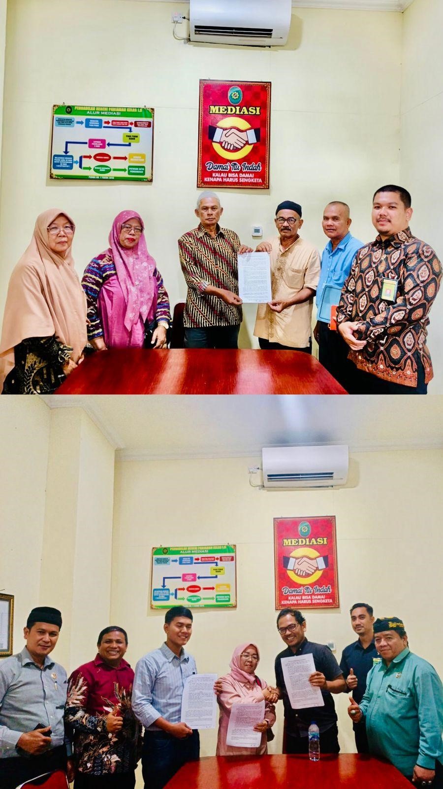 (Foto: Mediasi Sengketa Harta Pusaka Tinggi Berhasil Damai di PN Pariaman | Dok. PN Pariaman)