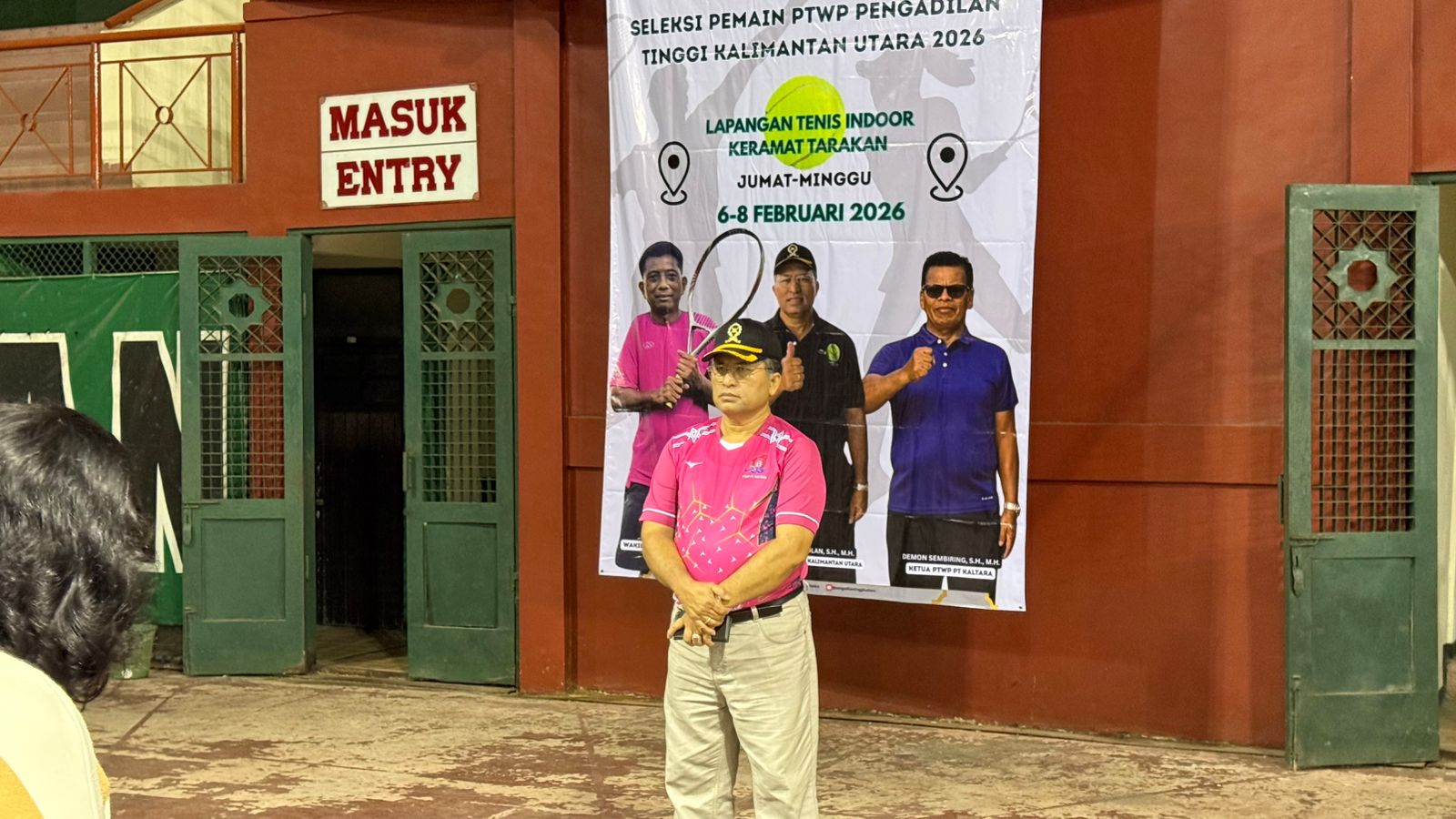 Ketua PT Kaltara Buka Seleksi Pemain Tenis Menuju Turnamen PTWP Malang 2026