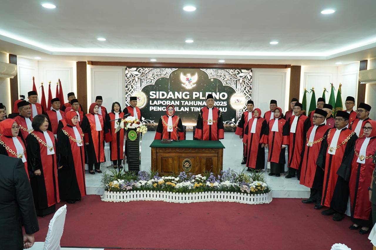 (Foto: Pengadilan Tinggi Riau Gelar Sidang Pleno Laporan Tahunan 2025 | Dok. PT Riau)