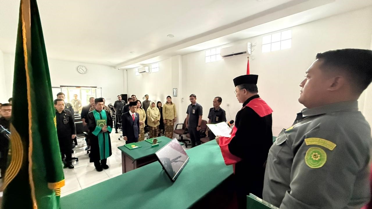 Pengambilan Sumpah dan Pelantikan Panitera Muda Perdata Pengadilan Tinggi Kalimantan Utara