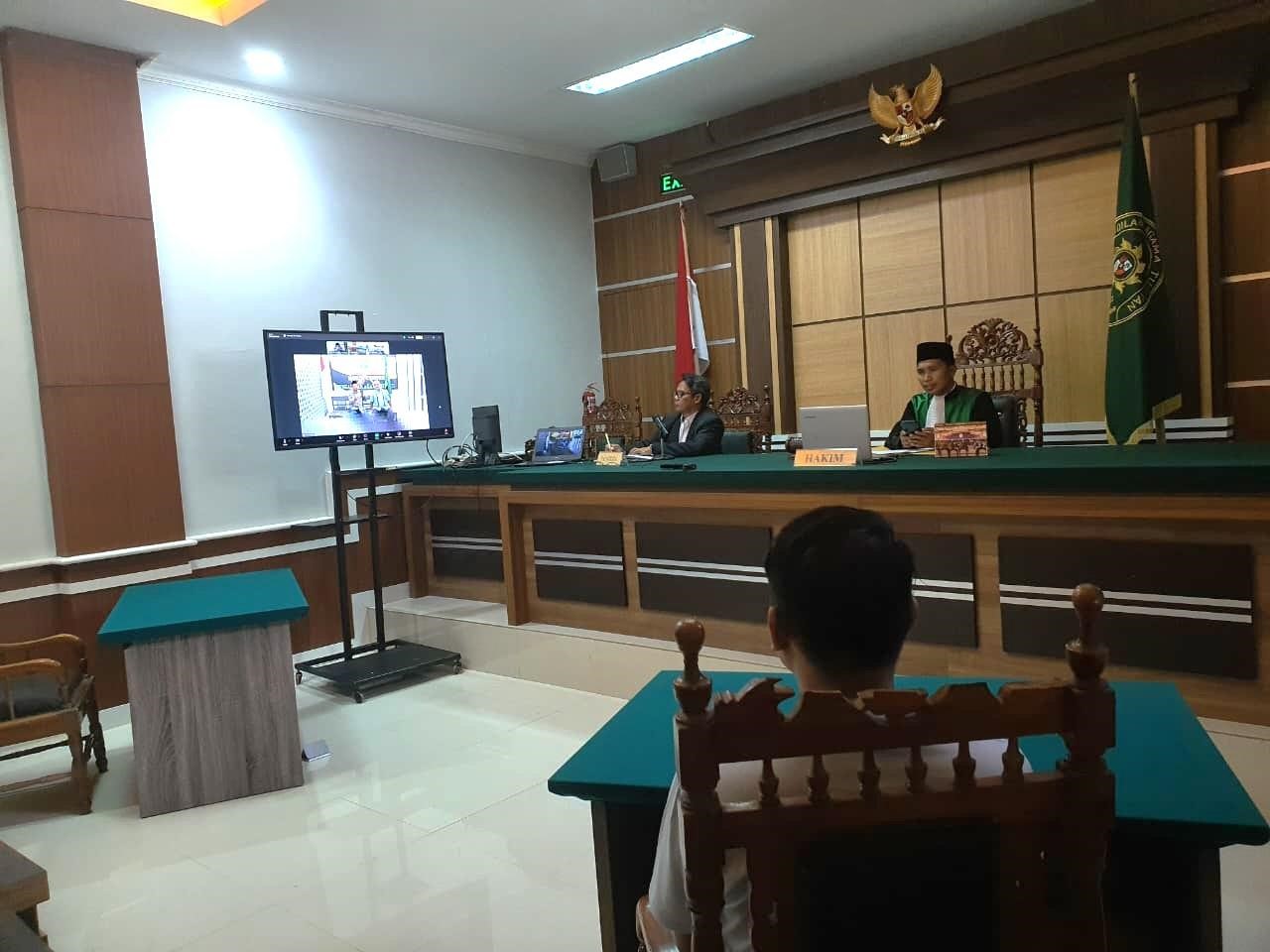 PA Tutuyan Fasilitasi Sidang Teleconference dengan PA Bitung