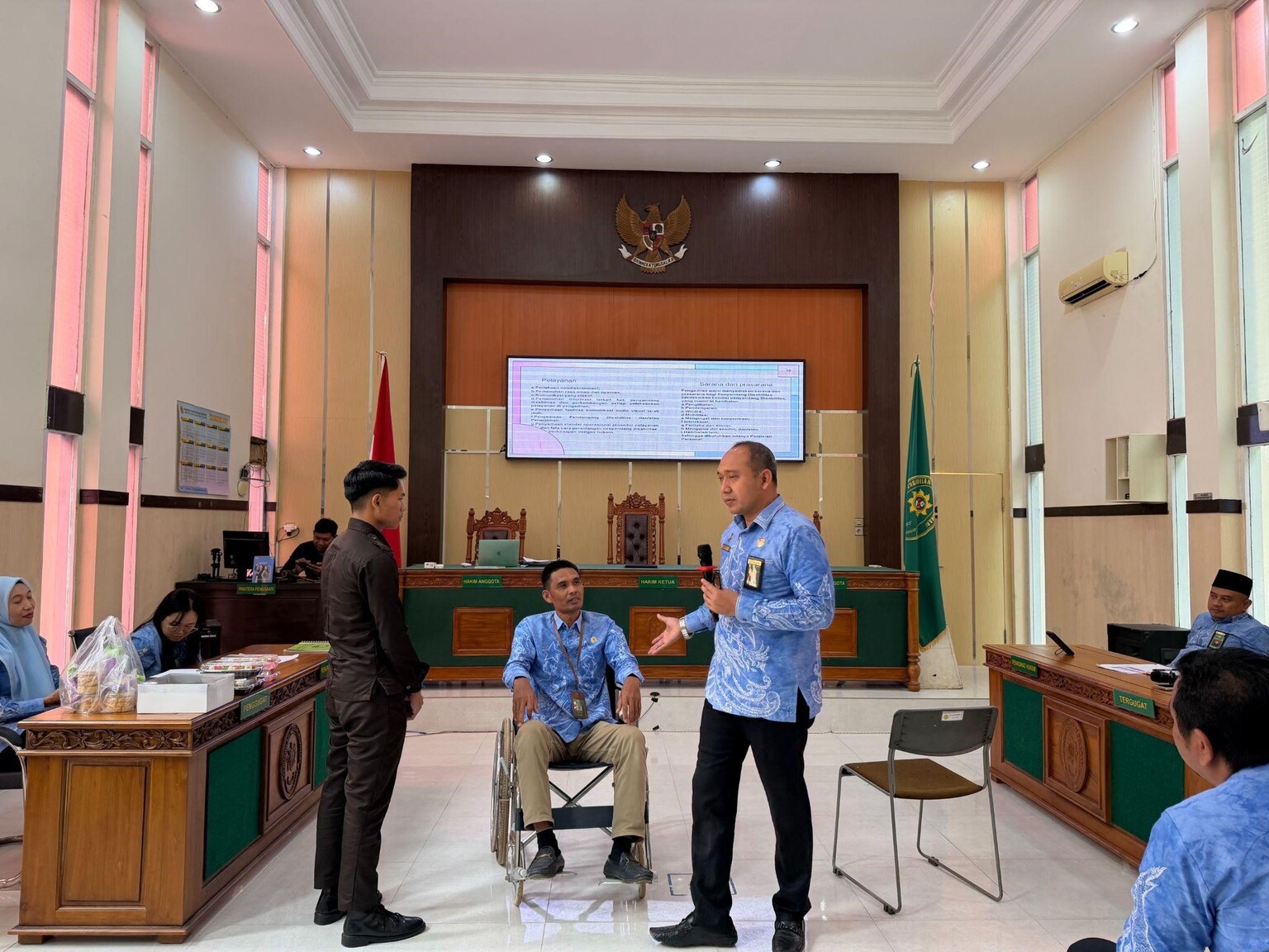 (Foto: PN Pelaihari Gelar Sosialisasi Layanan Disabilitas | Dok. Tim Media PN Pelaihari)
