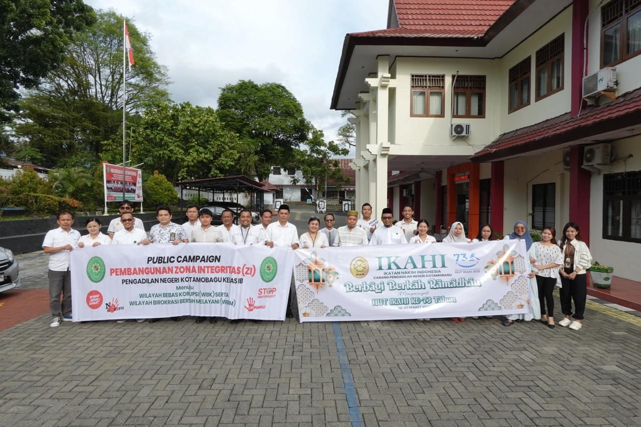 Perkuat Integritas, PN Kotamobagu Kampanye Anti Gratifikasi!