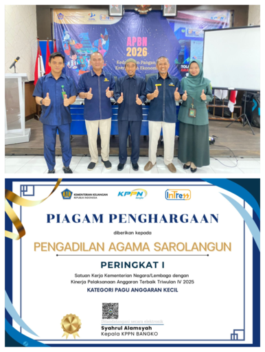 PA Sarolangun Raih Peringkat I IKPA 2025