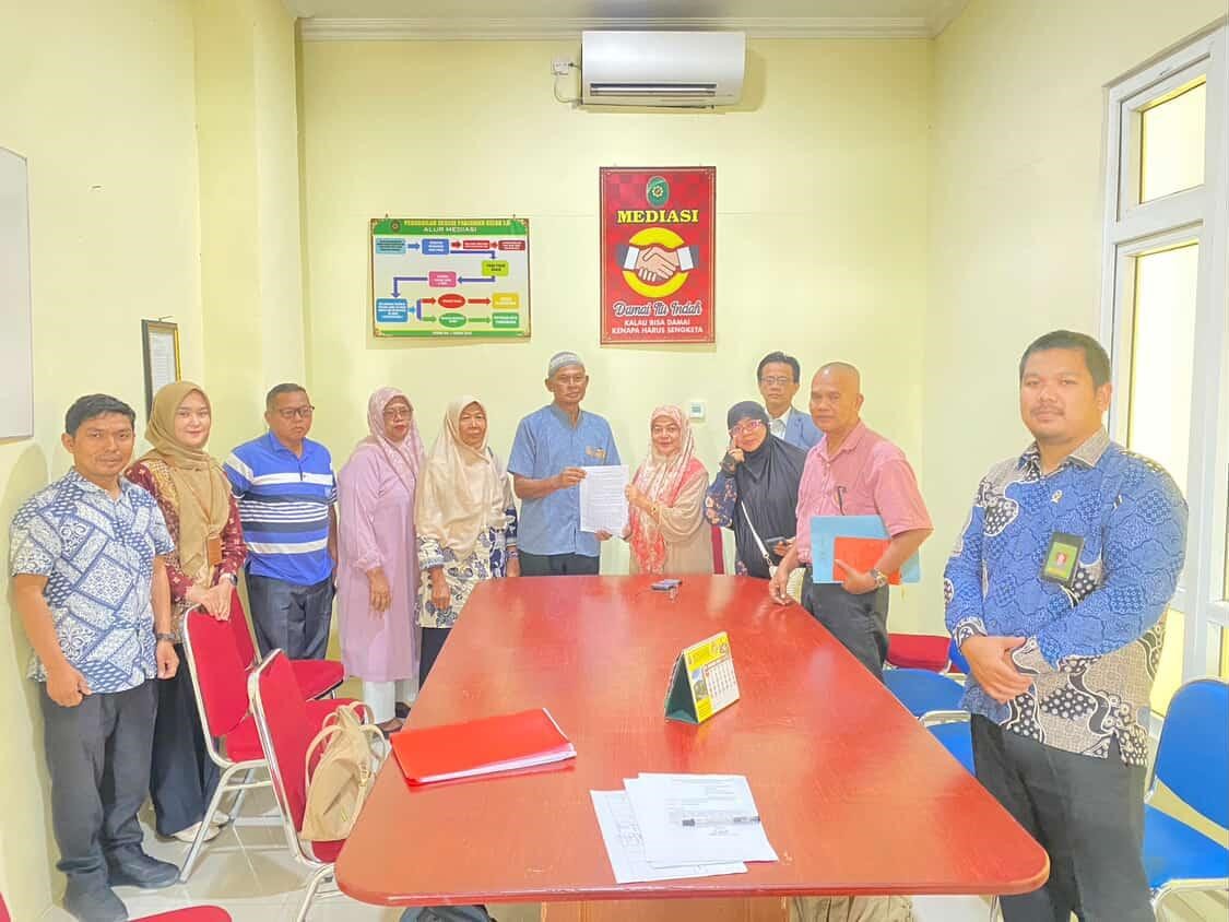 (Foto: Mediasi Sengketa Perdata Berhasil Damai di PN Pariaman | Dok. PN Pariaman)