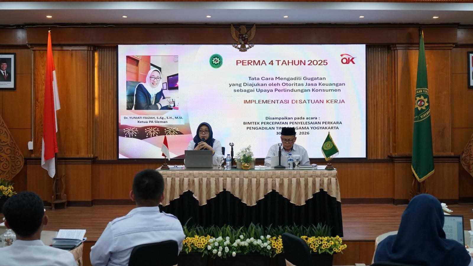 PTA Yogyakarta Gelar Bimtek Tata Cara Mengadili Gugatan Otoritas Jasa Keuangan