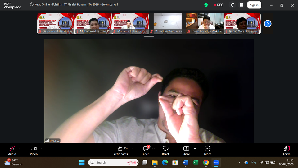 (Foto: Badan Strategi Kebijakan Diklat Hukum dan Peradilan menggelar Kegiatan Pendidikan Filsafat dan Keadilan | Dok. Derry Yusuf Hendriana)