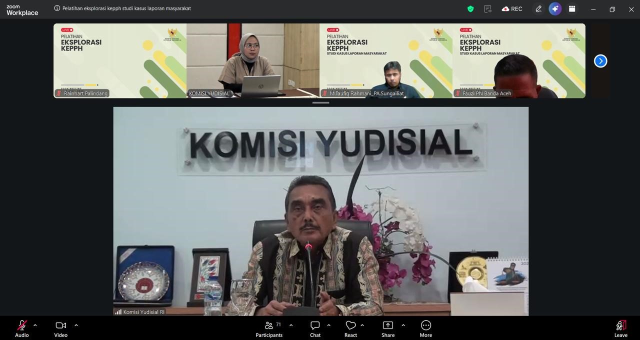 KY Gelar Pelatihan KEPPH, Perkuat Etis Hakim di Empat Wilayah Hukum