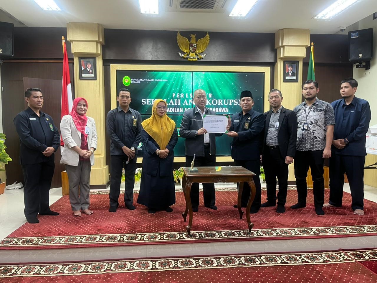 Cetak Sejarah Baru di Lingkungan Peradilan, PA Ambarawa Resmikan Sekolah Antikorupsi.