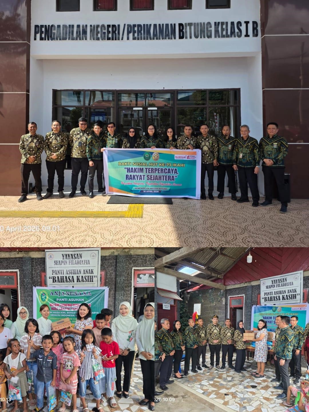 Berbagi Kasih Ikahi dan Dyk Bitung Rayakan Hut Ke-73 IKAHI