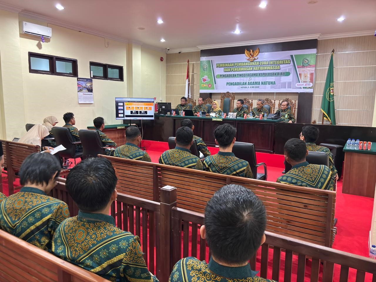 (Foto: pembinaan pembangunan Zona Integritas (ZI) di Pengadilan Agama (PA) Natuna | Dok. PA Natuna)
